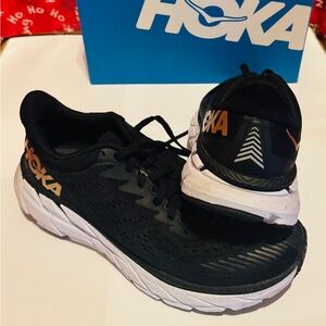 Hoka Kids Black and White Sneakers